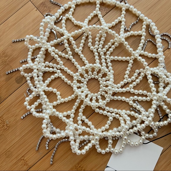 GORGEOUS ZARA NWT Jewel Pearl Cap - Picture 16 of 16